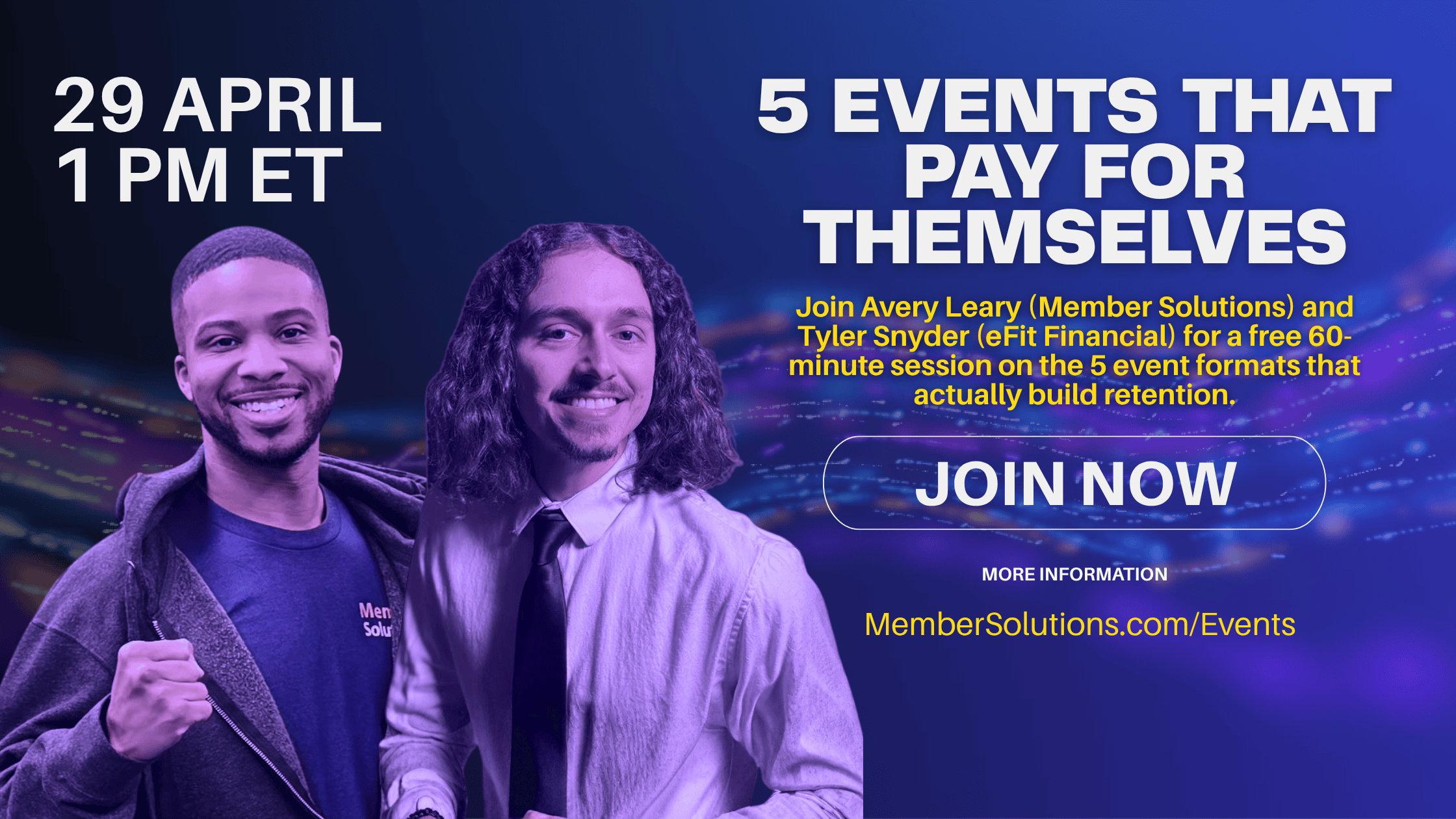5 Events That Pay for Themselves Webinar