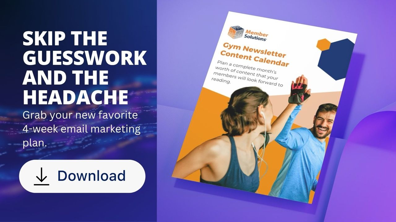 The Gym Owner's Newsletter Content Calendar