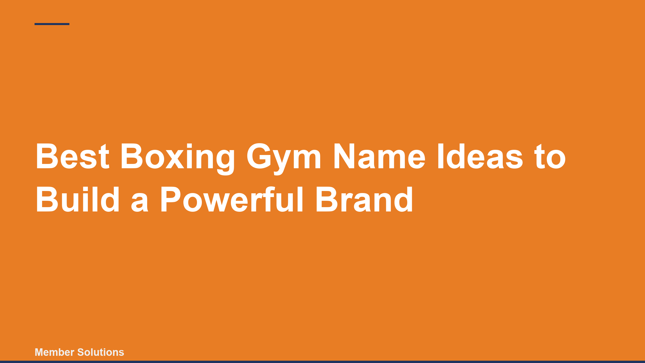 Best Boxing Gym Name Ideas to Build a Powerful Brand