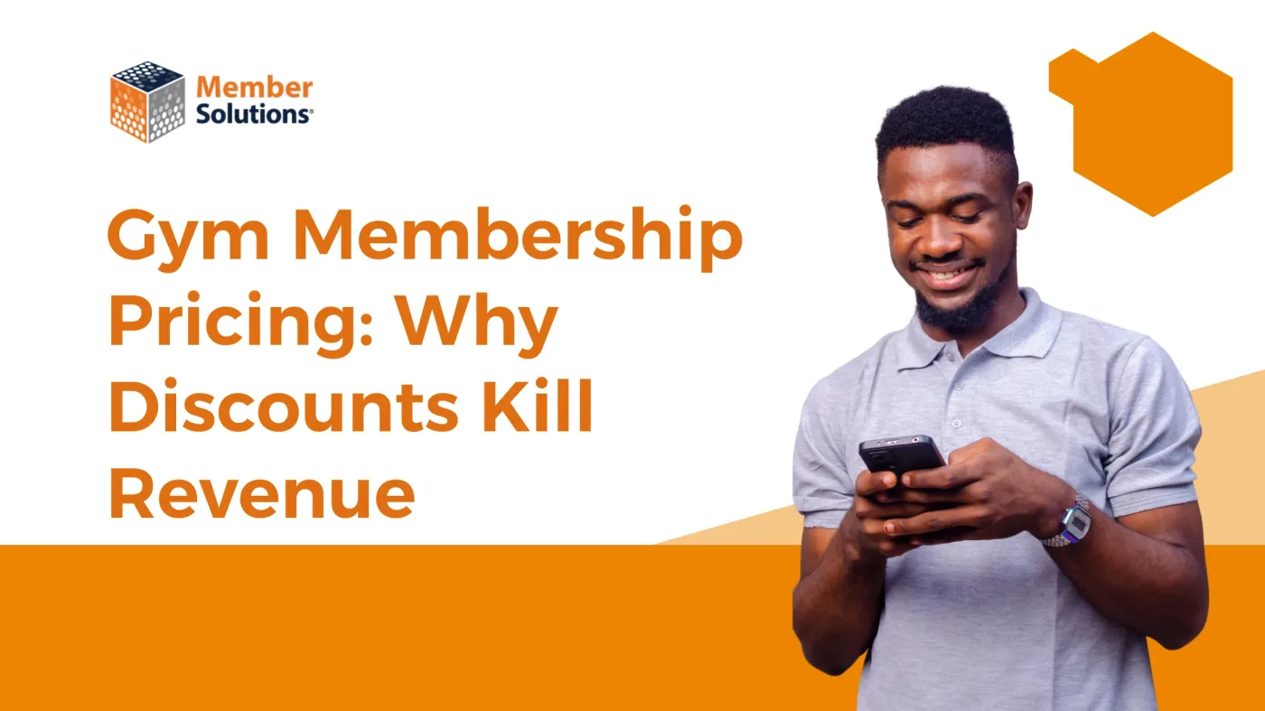 Gym membership pricing tiers displayed with monthly rate options
