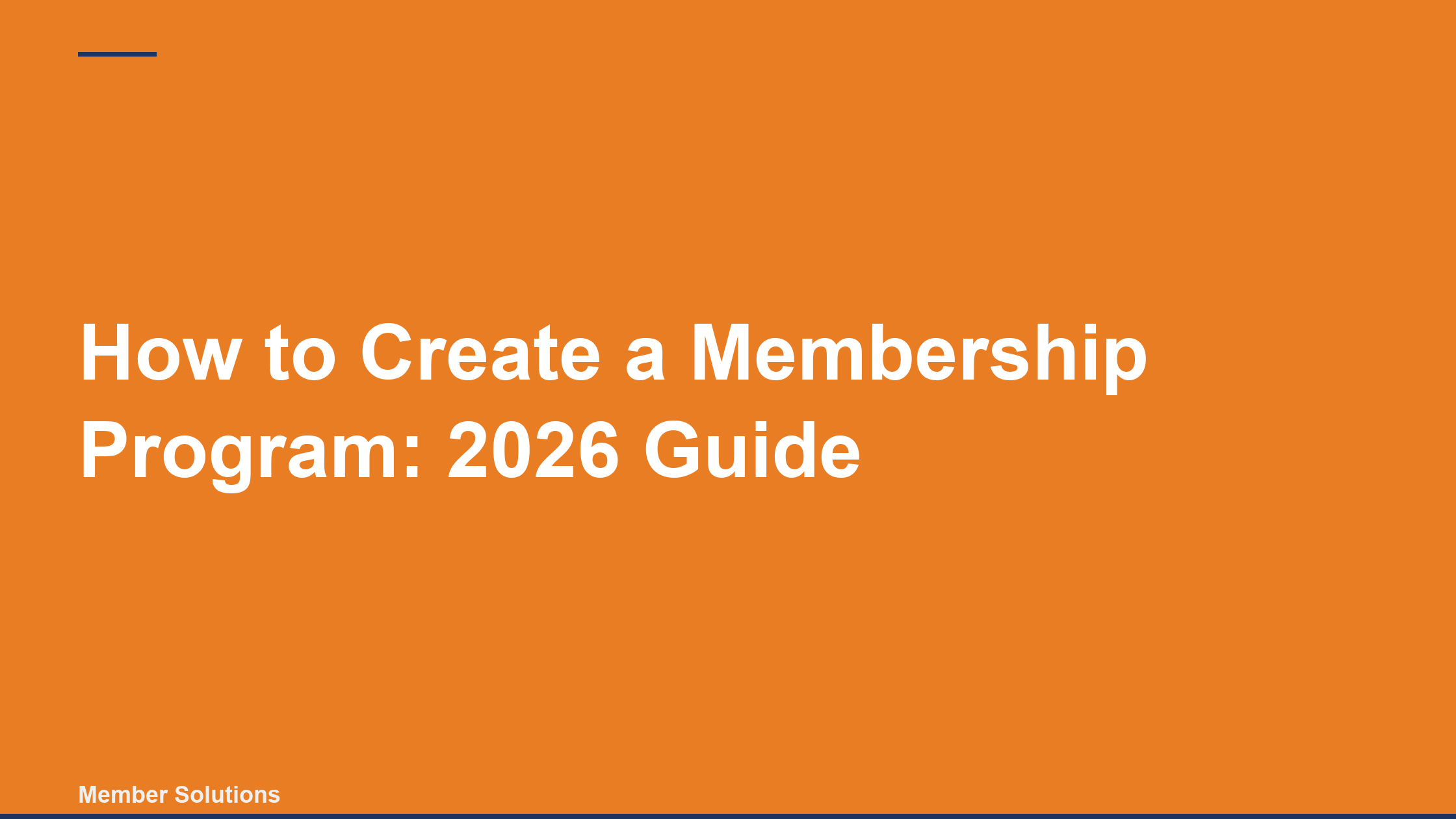 How to Create a Membership Program: 2026 Guide