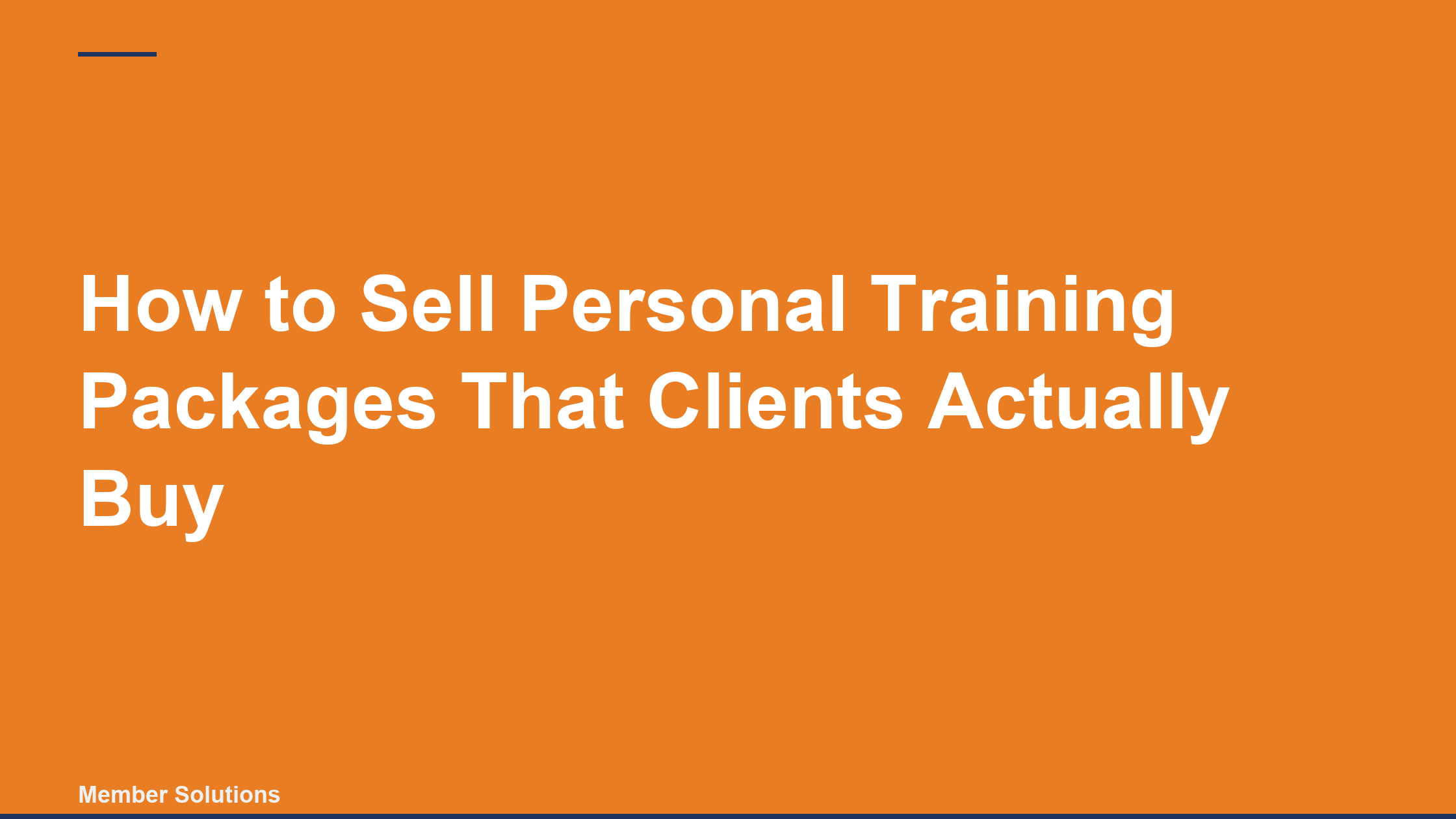 How to Sell Personal Training Packages That Clients Actually Buy