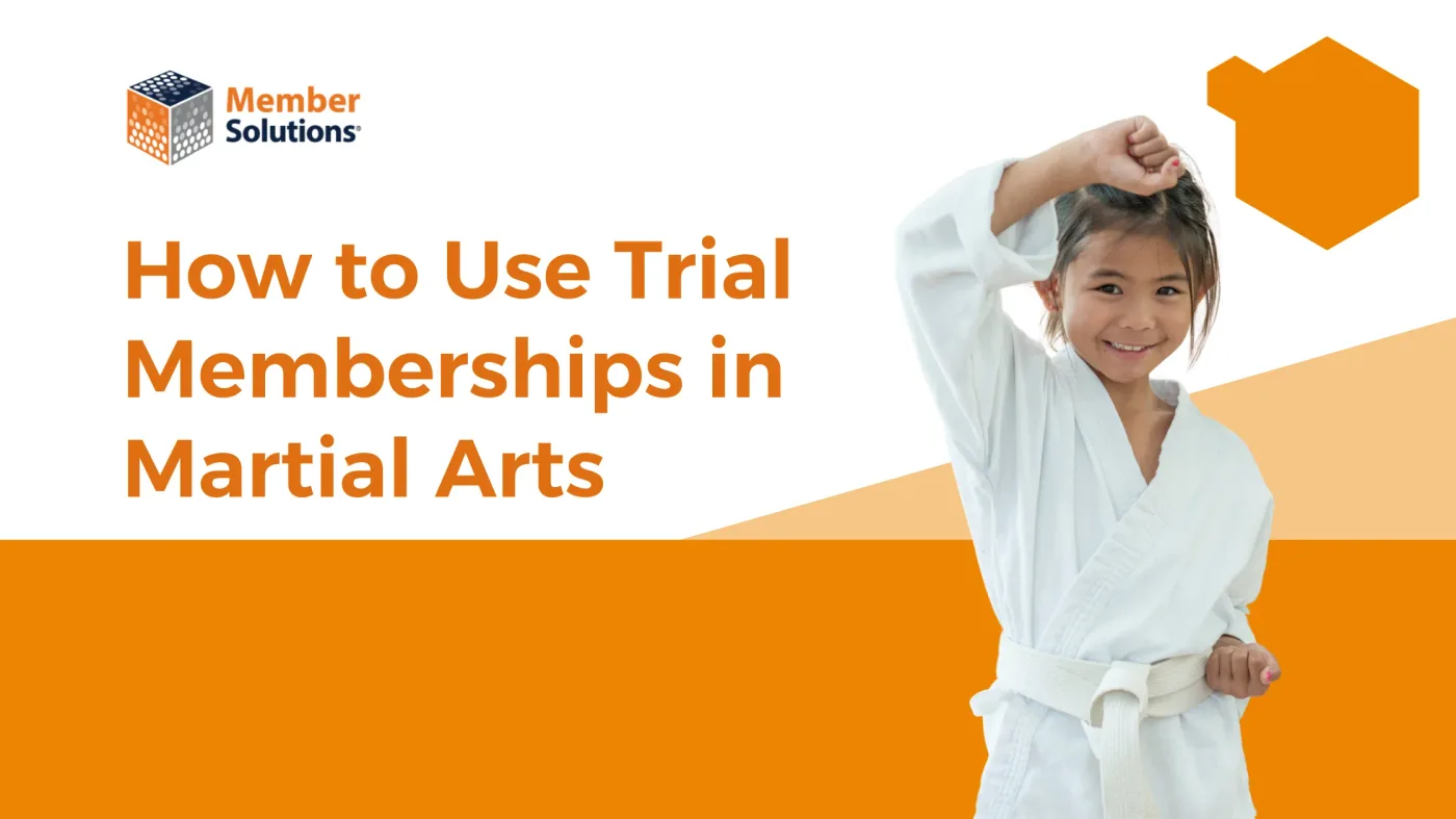 New student joining a trial martial arts class with an instructor