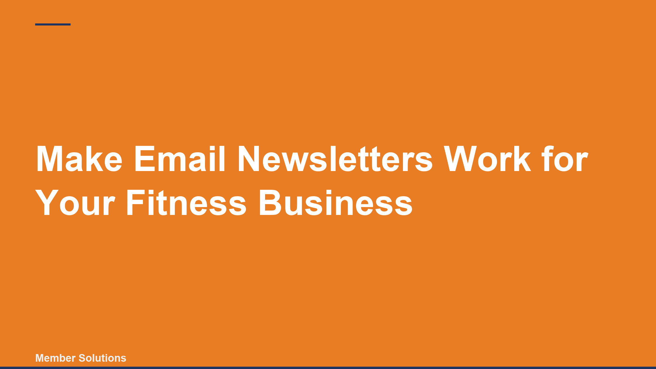 Make Email Newsletters Work for Your Fitness Business