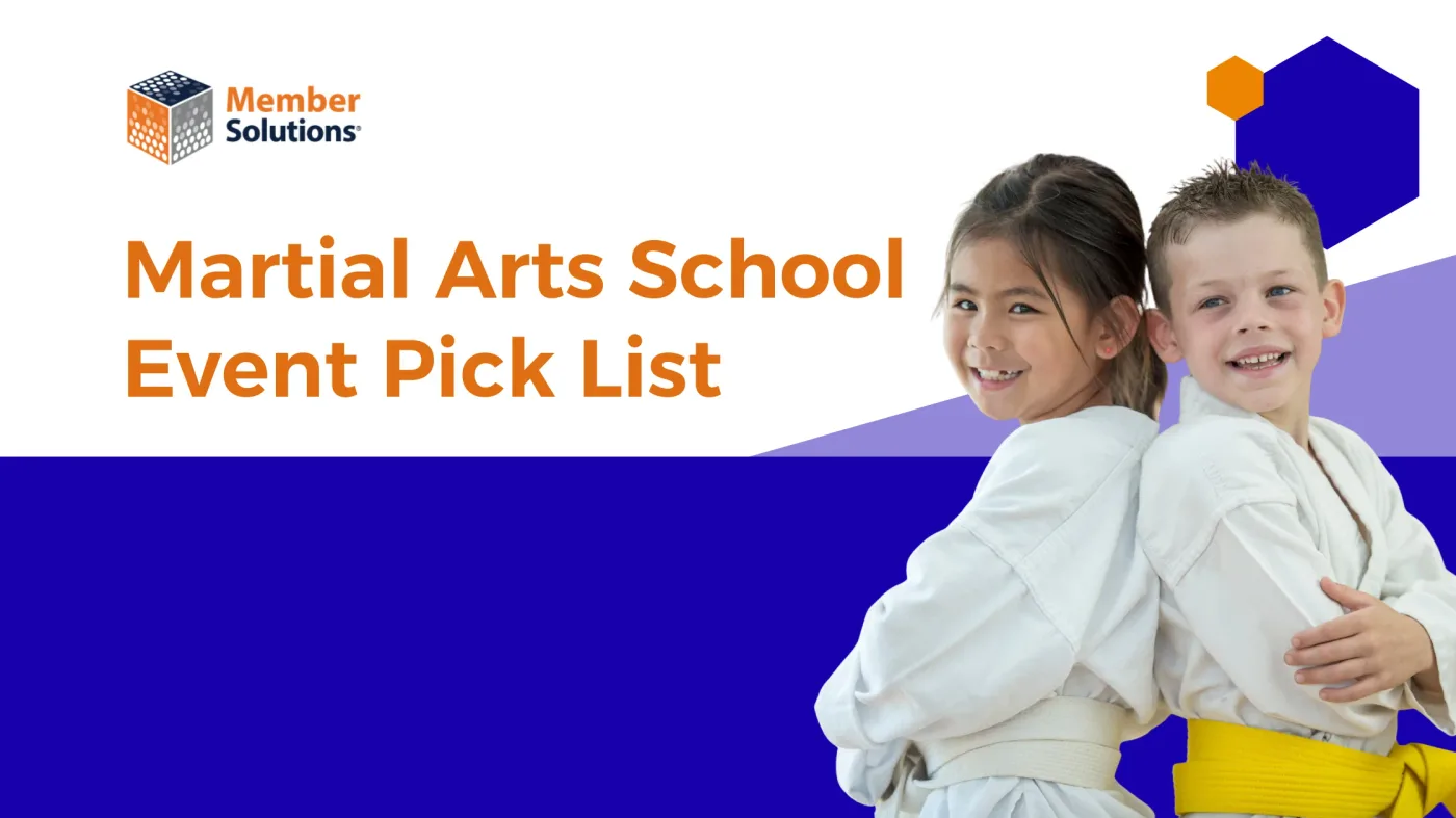 The Essential Event Pick List for Martial Arts Schools [Infographic]