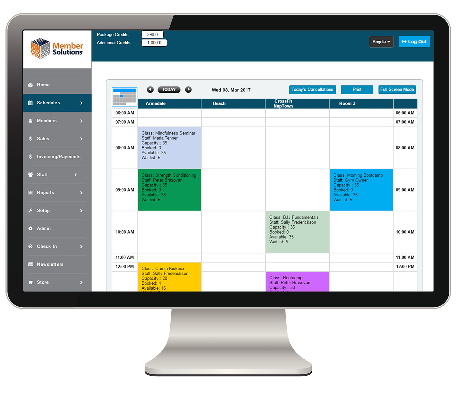 Membership Management Software - Scheduling